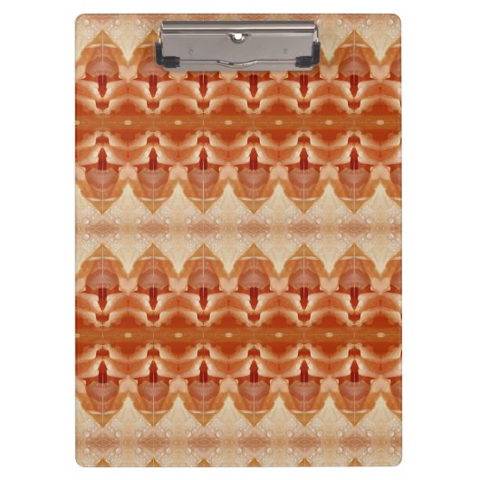 Blasspeachy Ikat 3 Klemmbrett (Vorderseite)