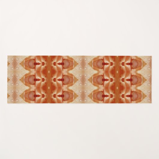 Blasspeachy Ikat 3 Yogamatte (Vorderseite (Horizontal))