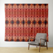 Blasspeachy Ikat 4 Recoleta Wandteppich (Beispiel (Horizontal))