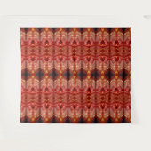 Blasspeachy Ikat 4 Recoleta Wandteppich (Vorderseite (Horizontal))