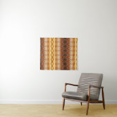 Blasspeachy Ikat 6 Wandteppich (Beispiel (Horizontal))
