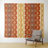 Blasspeachy Ikat 9 Wandteppich (Beispiel (Horizontal))