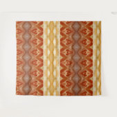 Blasspeachy Ikat 9 Wandteppich (Vorderseite (Horizontal))