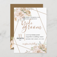 Blasspfirsich & braune Blütenblüte in Braun Rustik