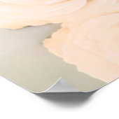 Blasspfirsichfarbene Rose 20 Tabelle Hochzeitstabe Poster (Ecke)