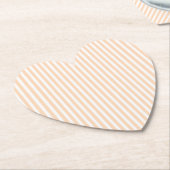 Blasspfirsichkronenkoralle & Weißer Streifen Untersetzer (angewinkelt)