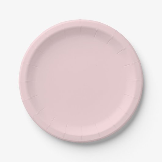Blasspink Pappteller (Vorderseite)