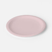 Blasspink Pappteller (Schrägansicht)