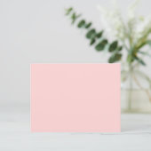 Blasspink Postkarte (Stehend Vorderseite)