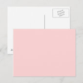 Blasspink Postkarte (Vorne/Hinten)