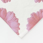 Blassrosa Fleecedecke (Ecke)