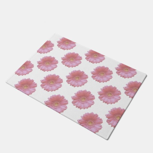 Blassrosa Fußmatte (Schrägansicht)