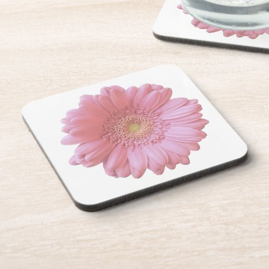 Blassrosa Getränkeuntersetzer (Linke Seite)