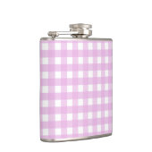 Blassrosa Gingham Flachmann (Rechts)