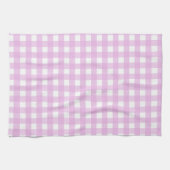 Blassrosa Gingham Geschirrtuch (Horizontal)
