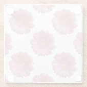 Blassrosa Glasuntersetzer (Rückseite)