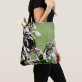 Blassrosa Glockel Blume & Blattwerk Tasche (Von Nahem)