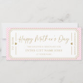 Blassrosa Glückwunschkarte der Mutter zum Geburtst Einladung (Vorderseite)