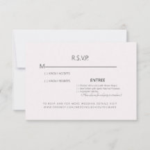 Blassrosa Hochzeits-RSVP-Karte