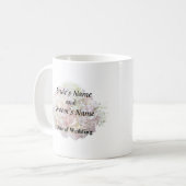 Blassrosa Hydrangea mit Babyatmung Kaffeetasse (Vorderseite Links)