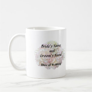 Blassrosa Hydrangea mit Babyatmung Kaffeetasse