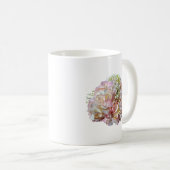 Blassrosa Hydrangea mit Babyatmung Kaffeetasse (VorderseiteRechts)