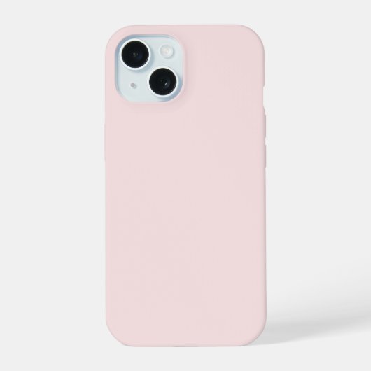 Blassrosa  iPhone 15 hülle (Rückseite)