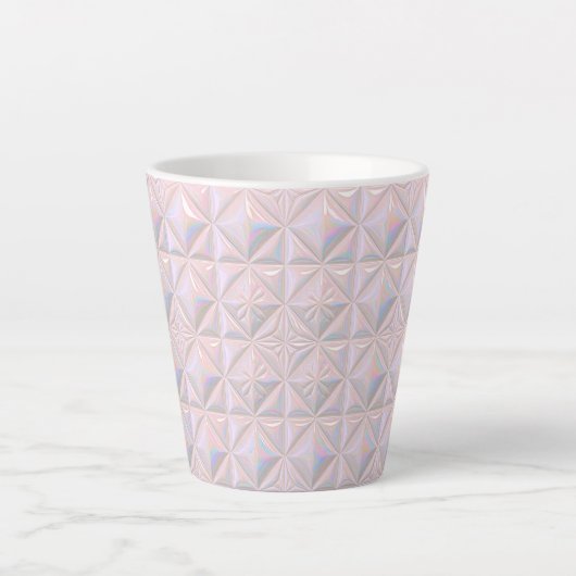 Blassrosa Keramikfliese Milchtasse (Vorderseite)