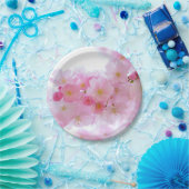 Blassrosa Kirschblüten Papiere Teller (Party)