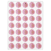 Blassrosa Klemmbrett (Rückseite)