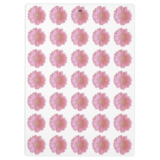 Blassrosa Klemmbrett (Rückseite)