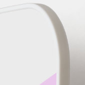 Blassrosa Lila blaue Streifen Personalisierter Tex Pickleball Schläger (Linke Seite)