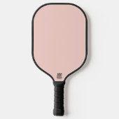 Blassrosa massive Einzelfarbe  Pickleball Schläger (Rückseite)