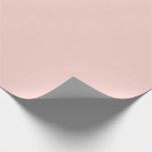 Blassrosa massive Farbe  Geschenkpapier (Ecke)