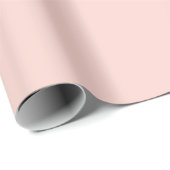 Blassrosa massive Farbe  Geschenkpapier (Rolleneckpunkt)