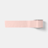 Blassrosa massive Farbe Satinband (Vorderseite)