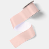 Blassrosa massive Farbe Satinband (Rückseite)