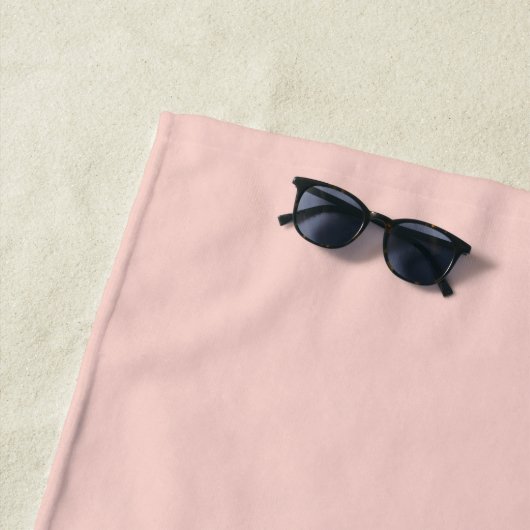 Blassrosa massive Farbe Strandtuch (Beispiel)