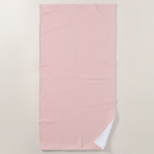 Blassrosa massive Farbe Strandtuch (Vorderseite)