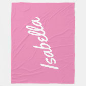 Blassrosa oder eine beliebige Farbe - Ihr Babymädc Fleecedecke (Vorderseite)