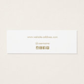 Blassrosa Ombre Script Stud Earring Display (Rückseite)