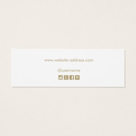 Blassrosa Ombre Script Stud Earring Display (Rückseite)