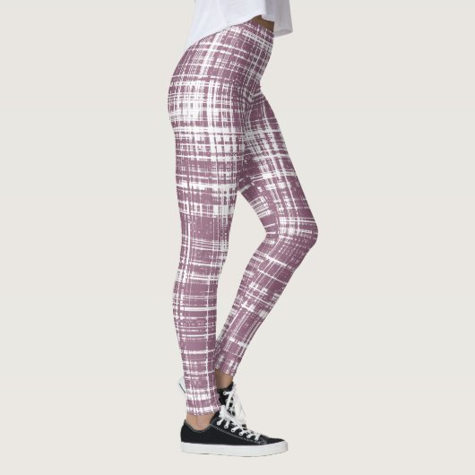 Blassrosa Streifen Leggings (Rechts)