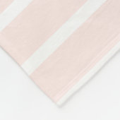 Blassrosa Streifen Wasserfarben Ankern Personalisi Fleecedecke (Ecke)