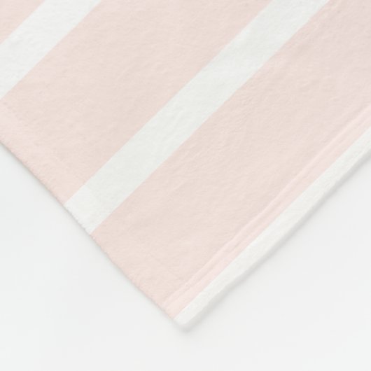 Blassrosa Streifen Wasserfarben Ankern Personalisi Fleecedecke (Ecke)