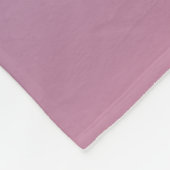 Blassrosa und blaue Gradientenombre Fleecedecke (Ecke)