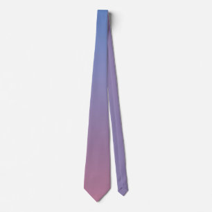 Blassrosa und blaue Gradientenombre Krawatte