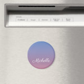 Blassrosa und blaue Gradientenombre Magnet (In Situ (Geschirrspüler))