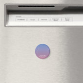 Blassrosa und blaue Gradientenombre Magnet (In Situ (Geschirrspüler))