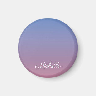 Blassrosa und blaue Gradientenombre Magnet